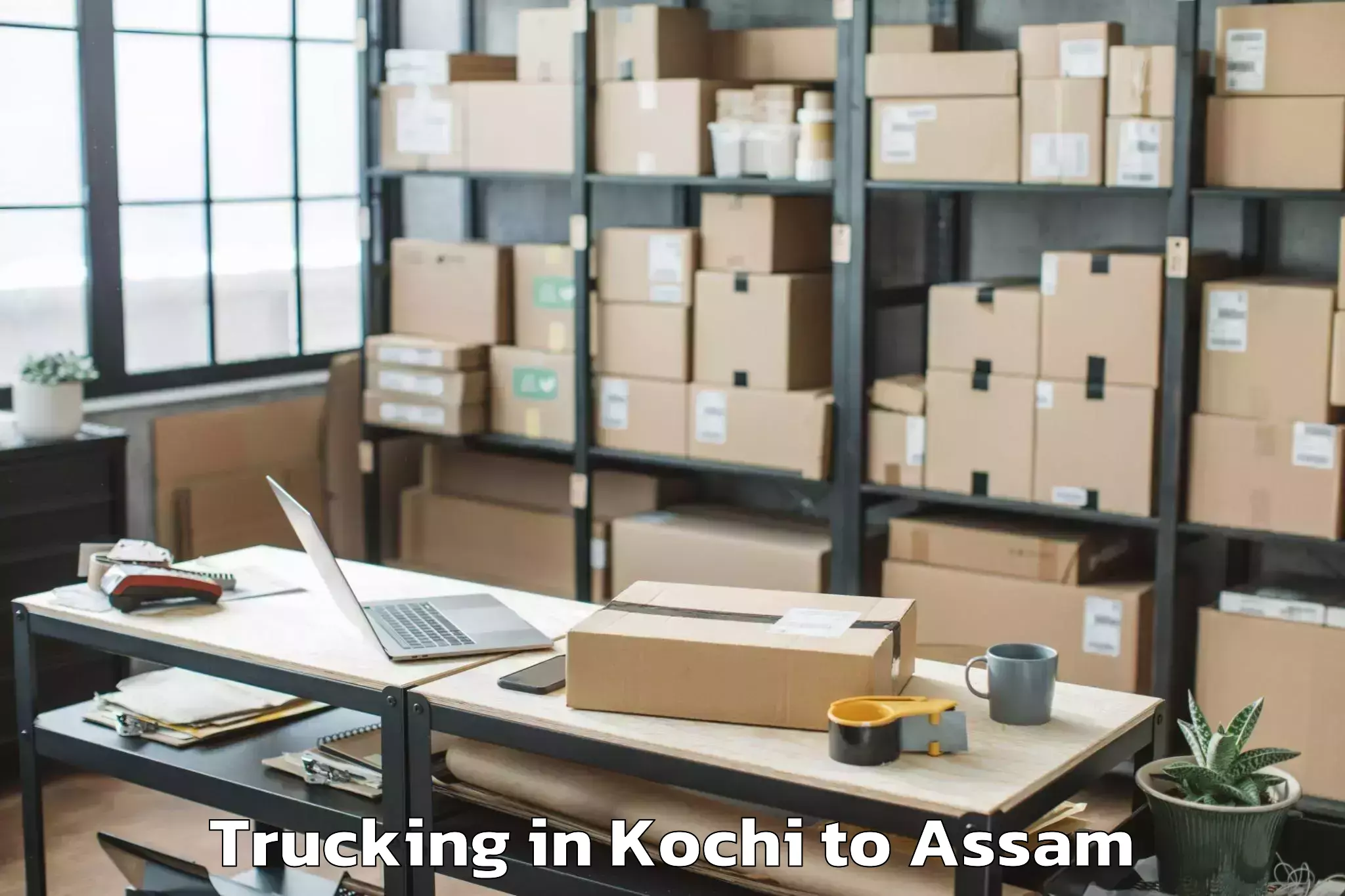 Professional Kochi to Nalbari Trucking